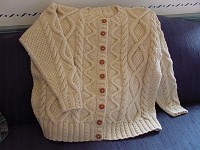 Sweater Made from Our Worsted Yarn