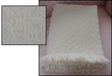 Corriedale Natural Wool Throw